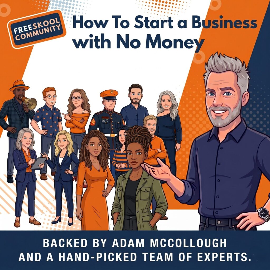 Join the How to Start a Business with No Money Community FREE