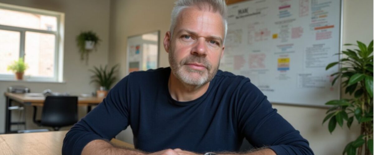 Adam Investor - Working at Desk